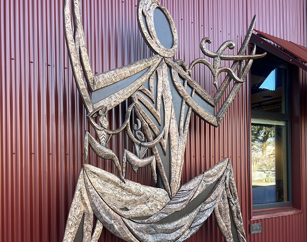AG Research Steel Sculpture