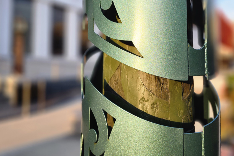 Green Pou - Invercargill Esk and Don Streets